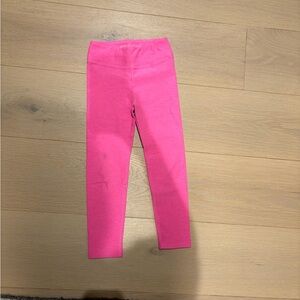 Beyond Yoga Girls' Bright Pink Stretch Leggings